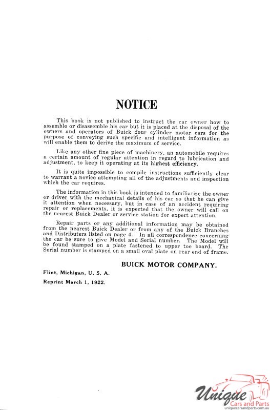 1918 Buick Reference Book Page 36